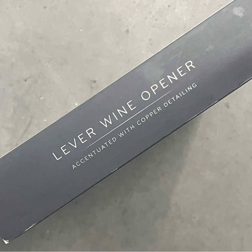 Williams Sonoma Lever Wine Opener Set in Box NWT